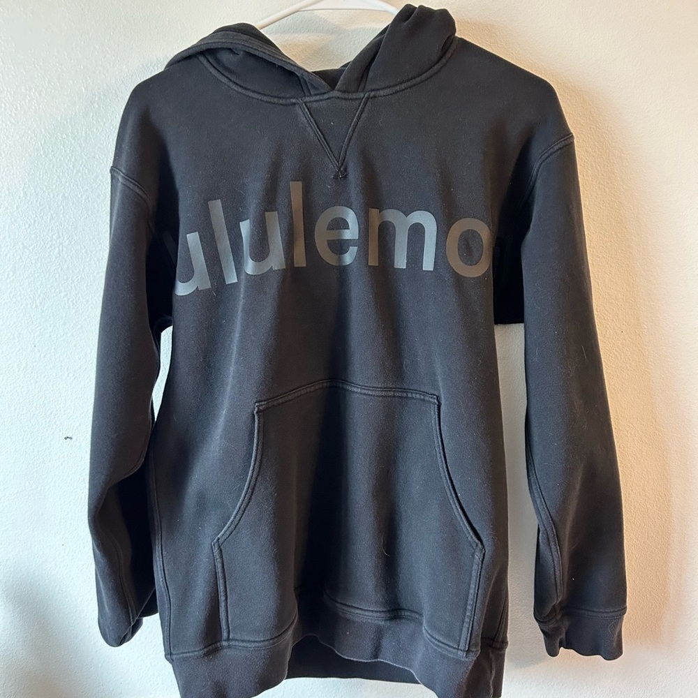 Lululemon black sweatshirt hoodie sz 6